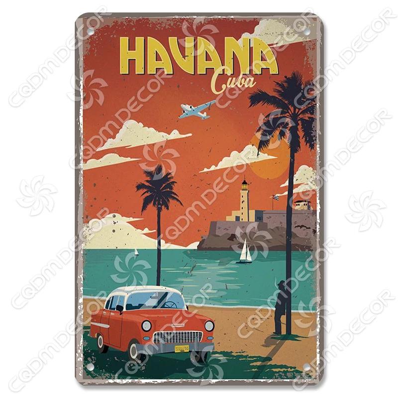 Scenografia della Capitale Insegna di Latta Piastra di Metallo Canada Messico Grecia Dubai Poster in Metallo Decorazione Murale Vintage per Caffè Soggiorno Casa