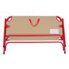 CHUMS Chums Back with Bench H73 X W110 X D40cm Beige/Red CH62-1752-B044-00