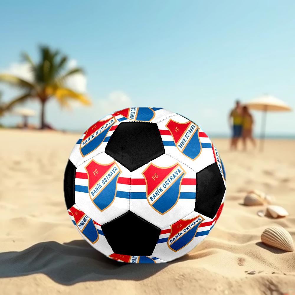 SIZE 5 FC Baník Ostrava Soccer Ball Colorful All Ages Machine Stitched PVC Competition Ready Durable High-Bounce
