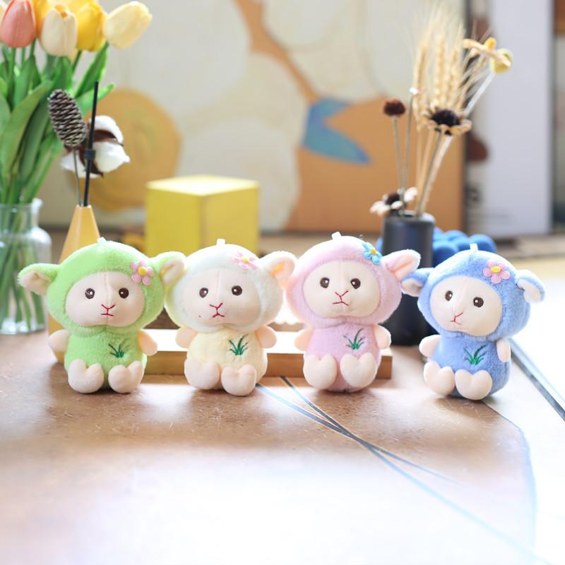 Cute Cute Little Lamb Pendant Plush Toy Doll Lamb Bag Hanging Keychain Rag Doll Doll