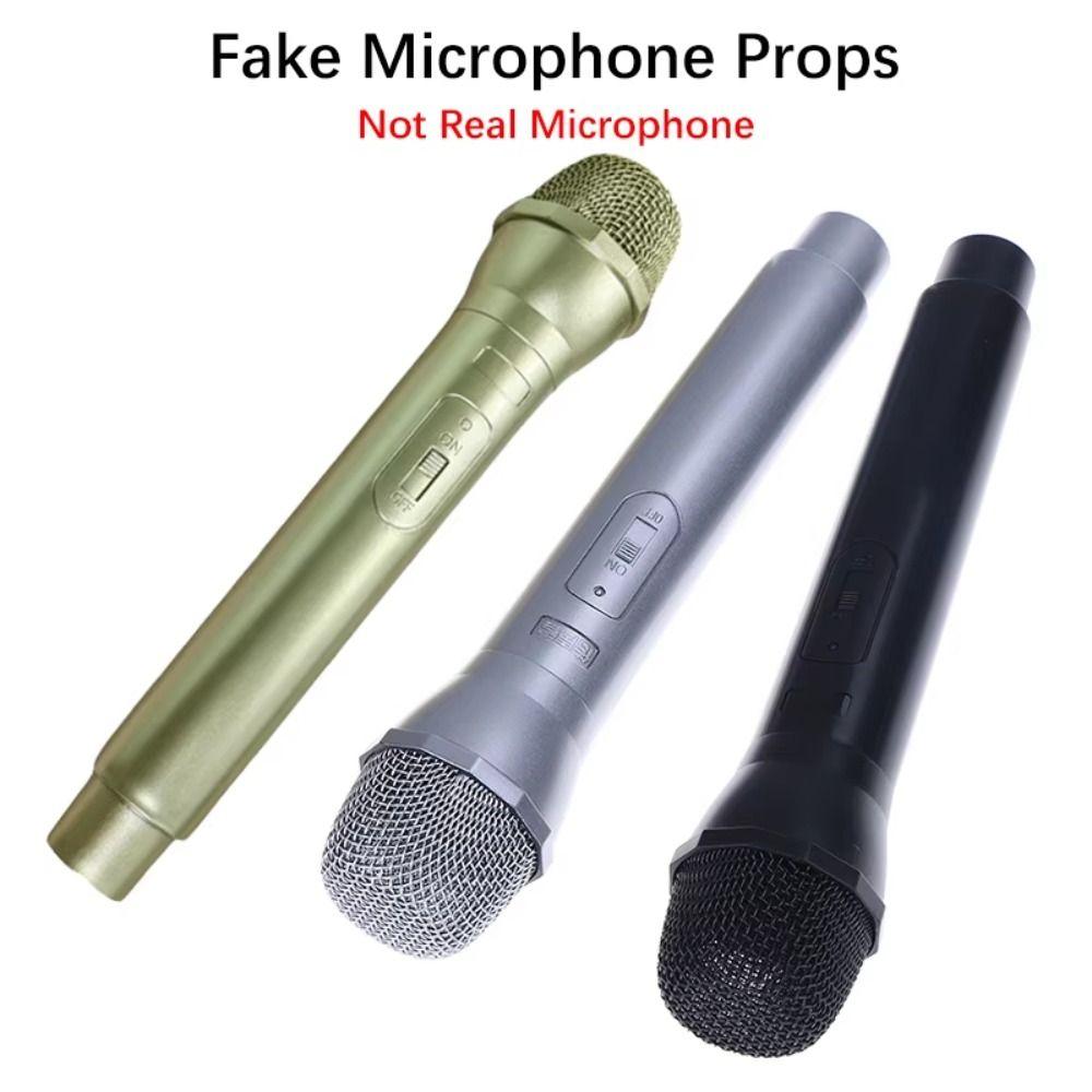 Realistic Prop Microphone Highly Simulated Kids Microphone Toy Fake Prop Mic  For Karaoke