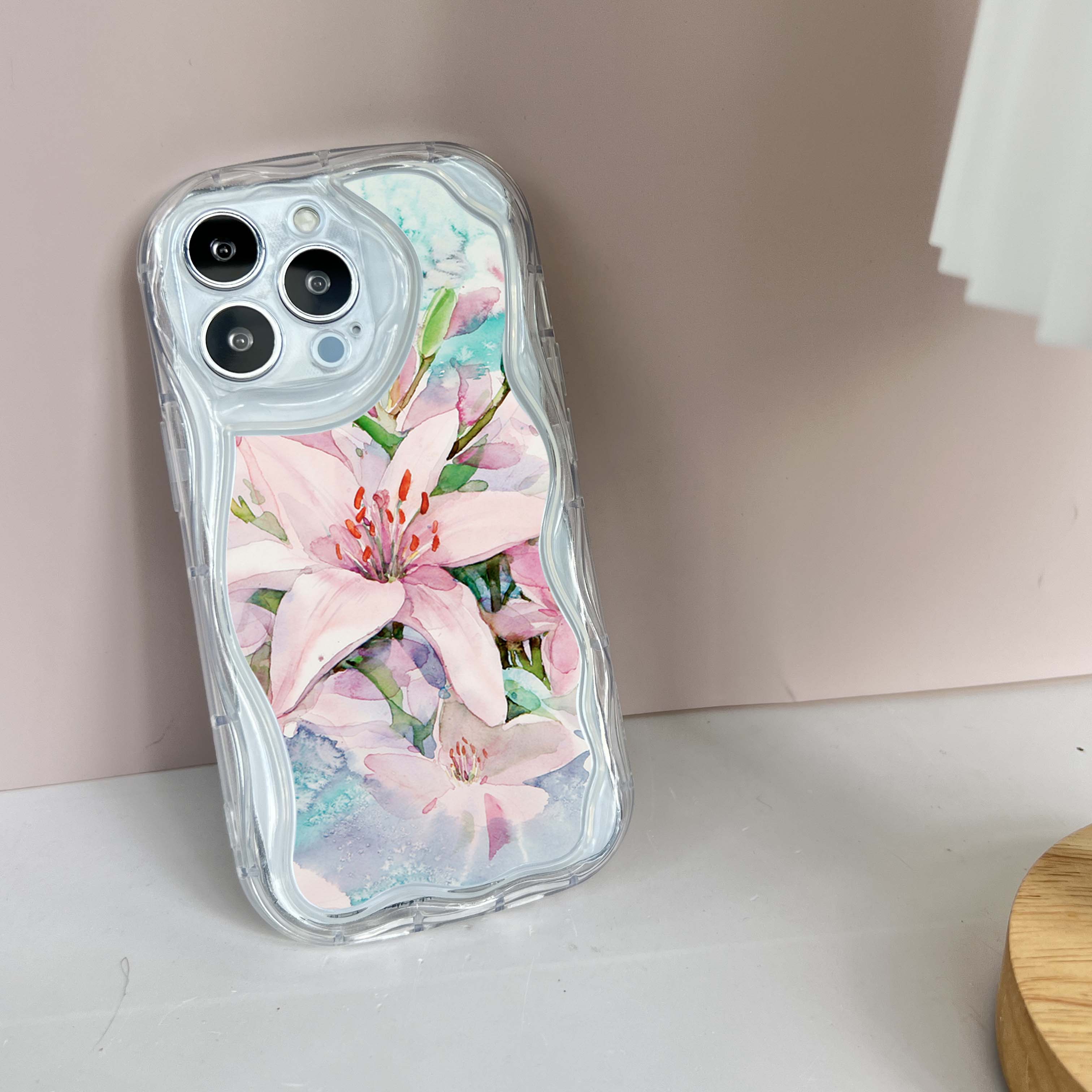 N55 Горячие цветы Растения Фрукты Волнистый чехол для телефона для iPhone 15 14 Pro — фото 5