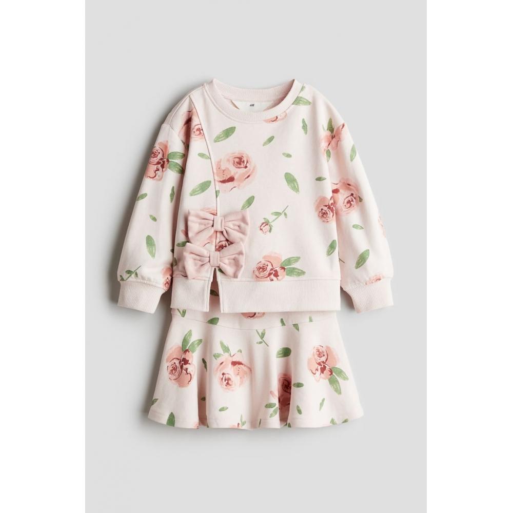 

Комплект из топа и юбки HM Light Pink Rose