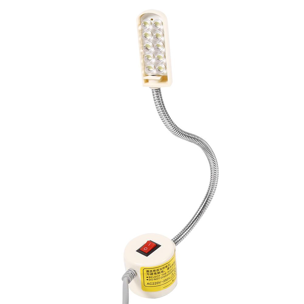Sewing Machine Light Gooseneck Lamp Magnetic Base Switch Flexible Mounting 10   19   20 Leds