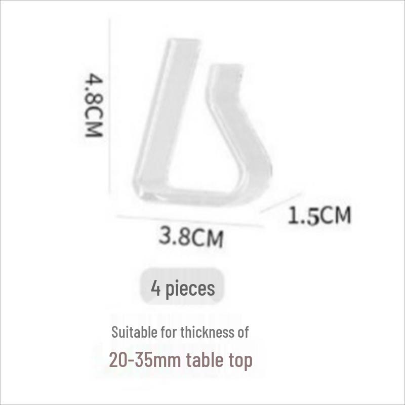 

Transparent Non-slip Tablecloth Clips