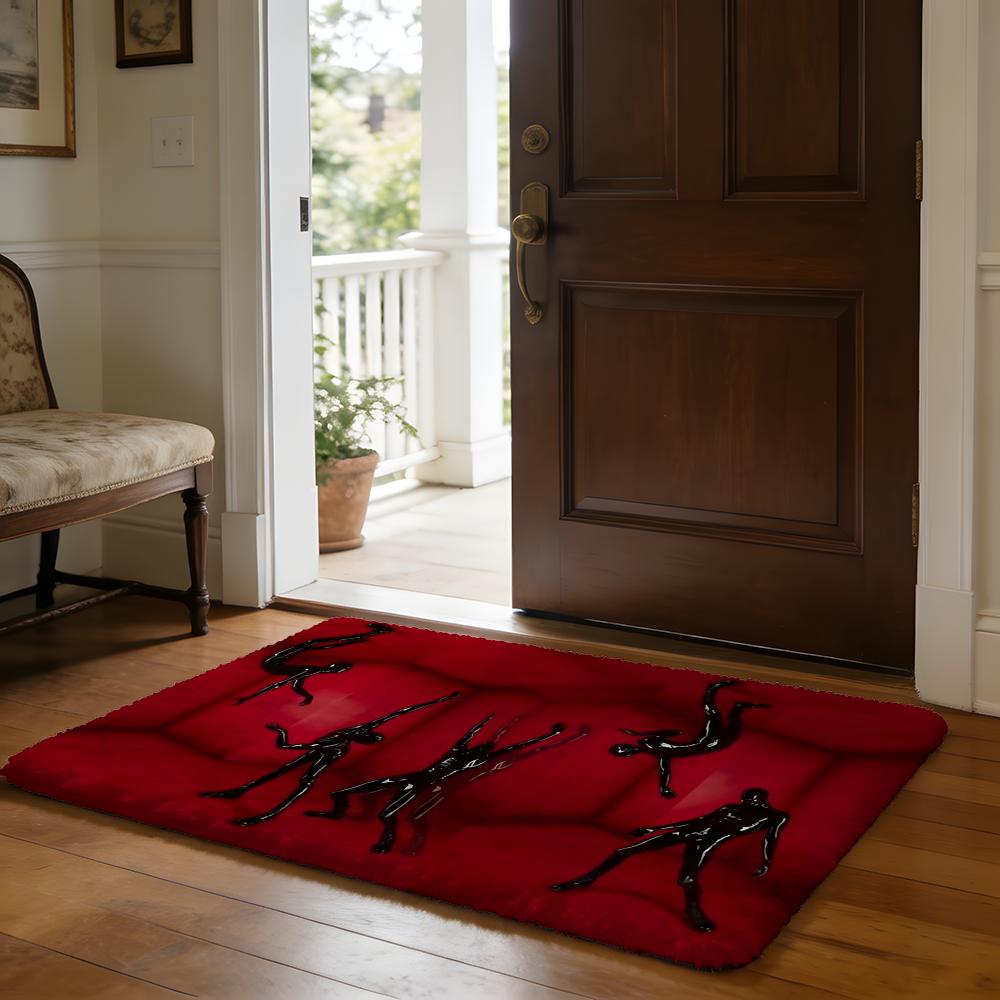 AAHS American Horror Story TV Movie Floor Mat Soft Flannel Absorbent Mat Non-Slip Rug Home Bedroom Bathroom