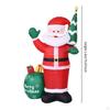Christmas Inflatable Santa with Gift Bag 180cm Standing Cute Holiday Display Xmas Decorations for