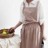 Cotton Waterproof Cotton-linen Artistic Apron Kitchen Vest Apron Skirt Work Uniforms for Coffee Shops and Milk Tea Shops