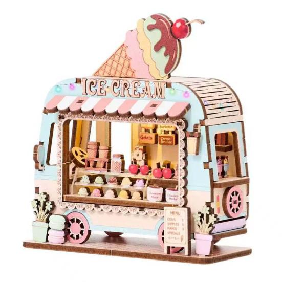 Mini Cute Refrigerator Magnets DIY 3D Puzzle Magnetic Building Blocks Assemble