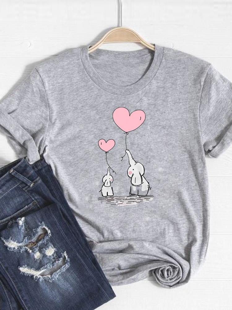 Sloth Cartoon Sweet 90s Cute Graphic Tshirt Print T Shirt Short Sleeve Summer Clothes Women Clothing Fashion Basic Tee Top