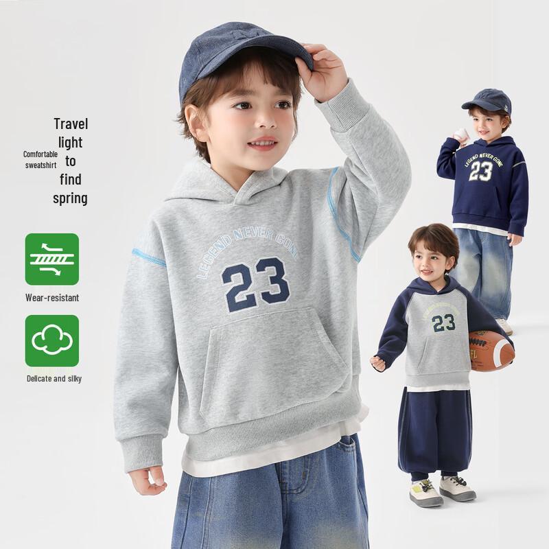 RightEuro Kids  Casual Hooded Sweatshirt 120