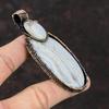 Blue Lace Agate Pendant Rainbow Moonstone Pendant Copper Wire Wrapped Pendant Handmade Jewelry Gemstone Pendant Copper Wire Wrapped Jewelry