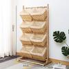 Woven Multi-Layer Snack & Sundries Storage Rack for Living Room