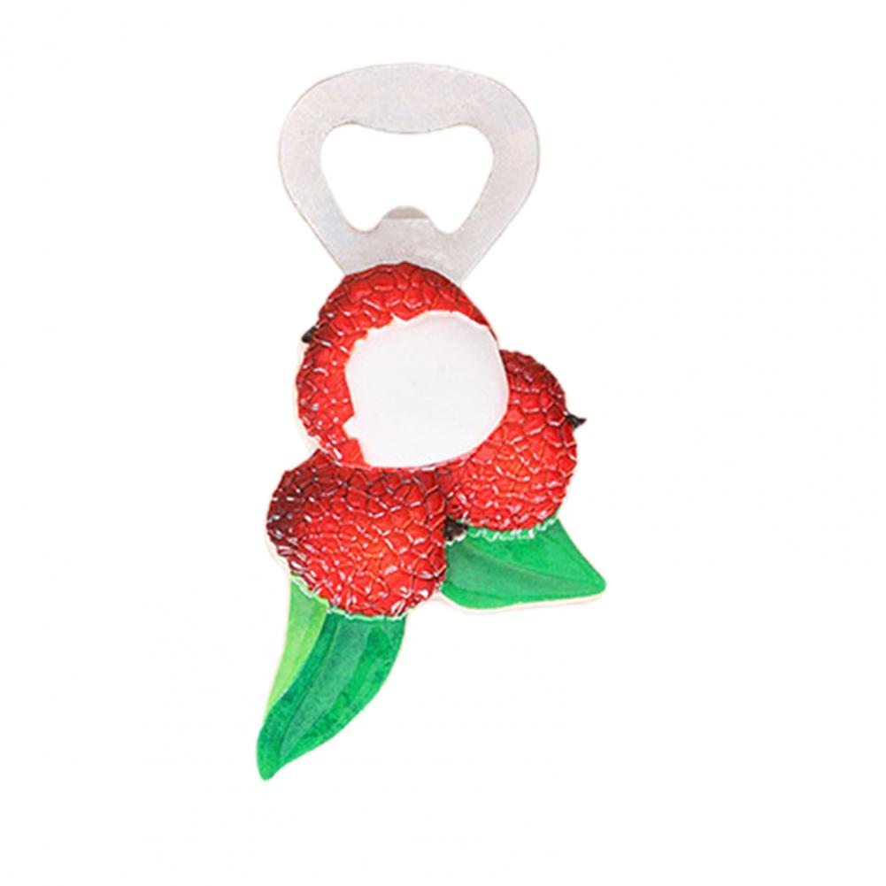 Fruit Shaped Bottle Opener Cartoon Fruit Bottle Opener Colorful 3d Fruit Fish Bottle Opener Magnets for Home Office Kitchen