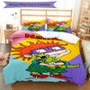 3pcs Custom Name Rugrats Bedding Set Duvet Cover Closure Includes 1 Duvet Cover & 2 Pillowcases, Soft and Comfortable for All Seasons.