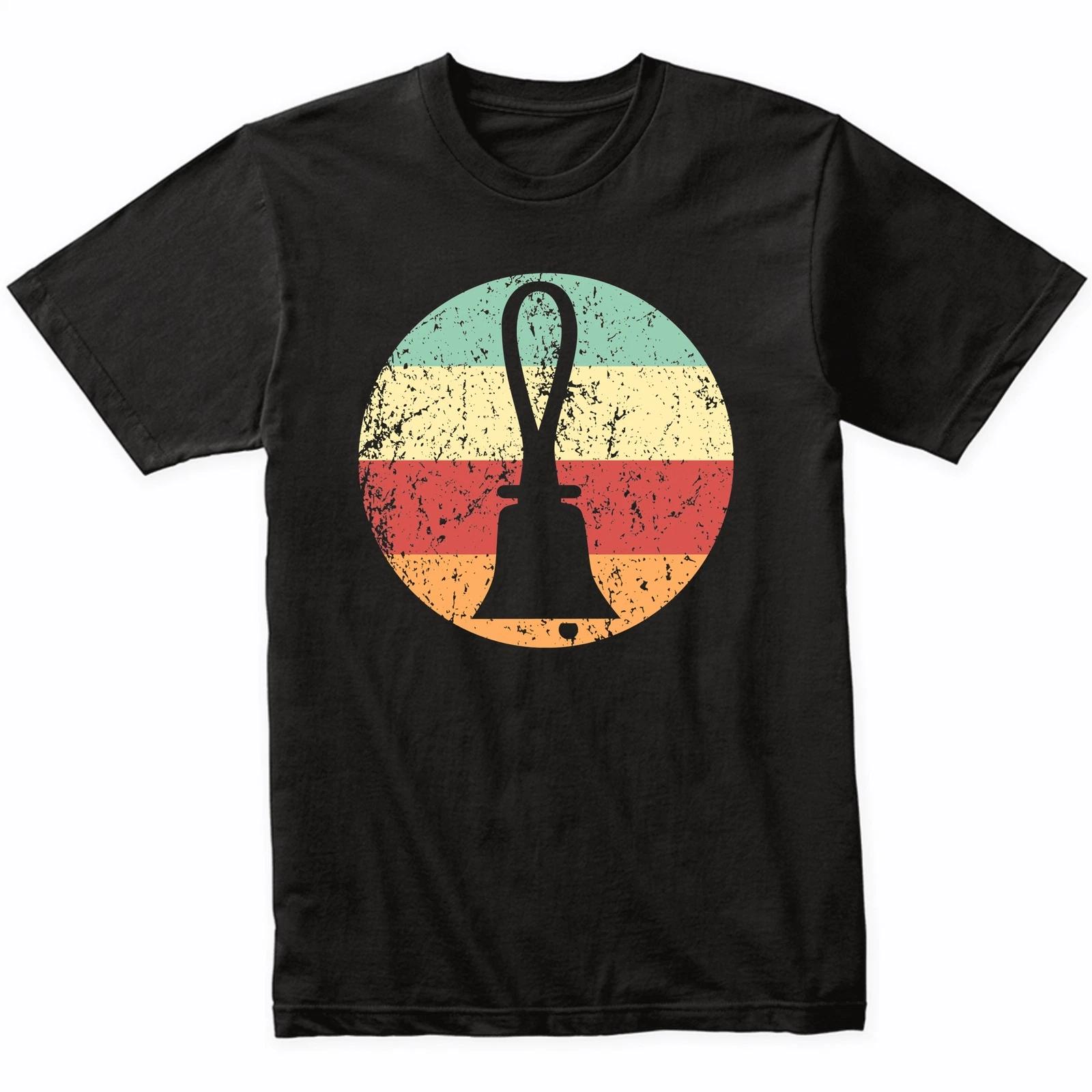 Bells Silhouette Retro Music Musician Musical Instrument T-Shirt - Retro Colors XL