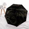 Dragon's Flight: Mystical Circular Art PrintUmbrella, Portable 3-Fold Compact Umbrella,Christmas Gift ES569