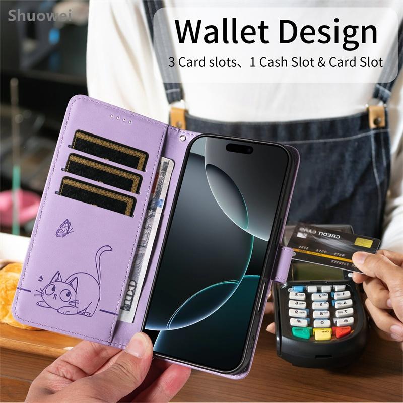 Case for Vivo Y11S Y15 Y17 Y19S Y20 SG Y20A Y20i Y20G Y20S Y28 Y29 Y29S Y37C Y39 Y300T 4G 5G Wallet Leather Flip Phone Casing Bag with Wristlet Strap