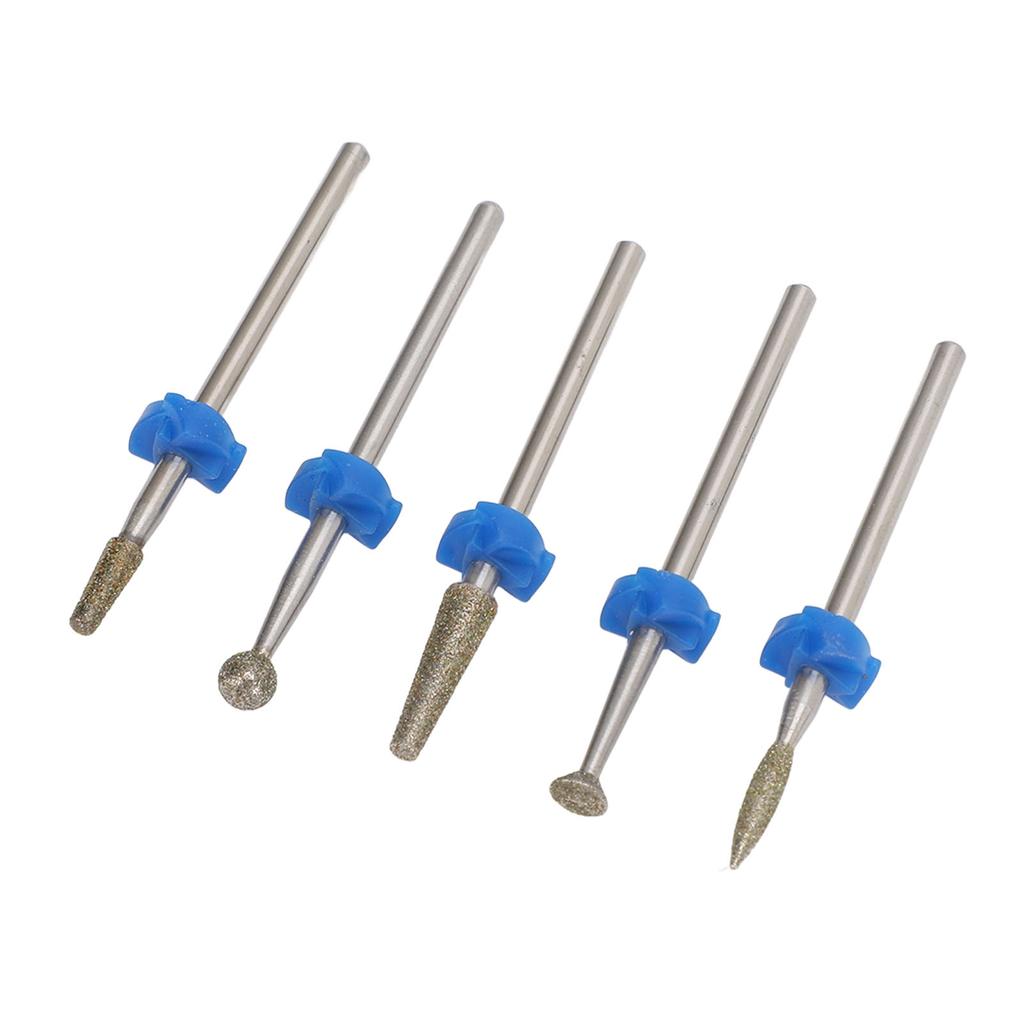 5PCS Nail Drill Bits Set Tungsten Steel Professional Nail Polishing Grinding Heads for Removing Acrylic Nails Gel