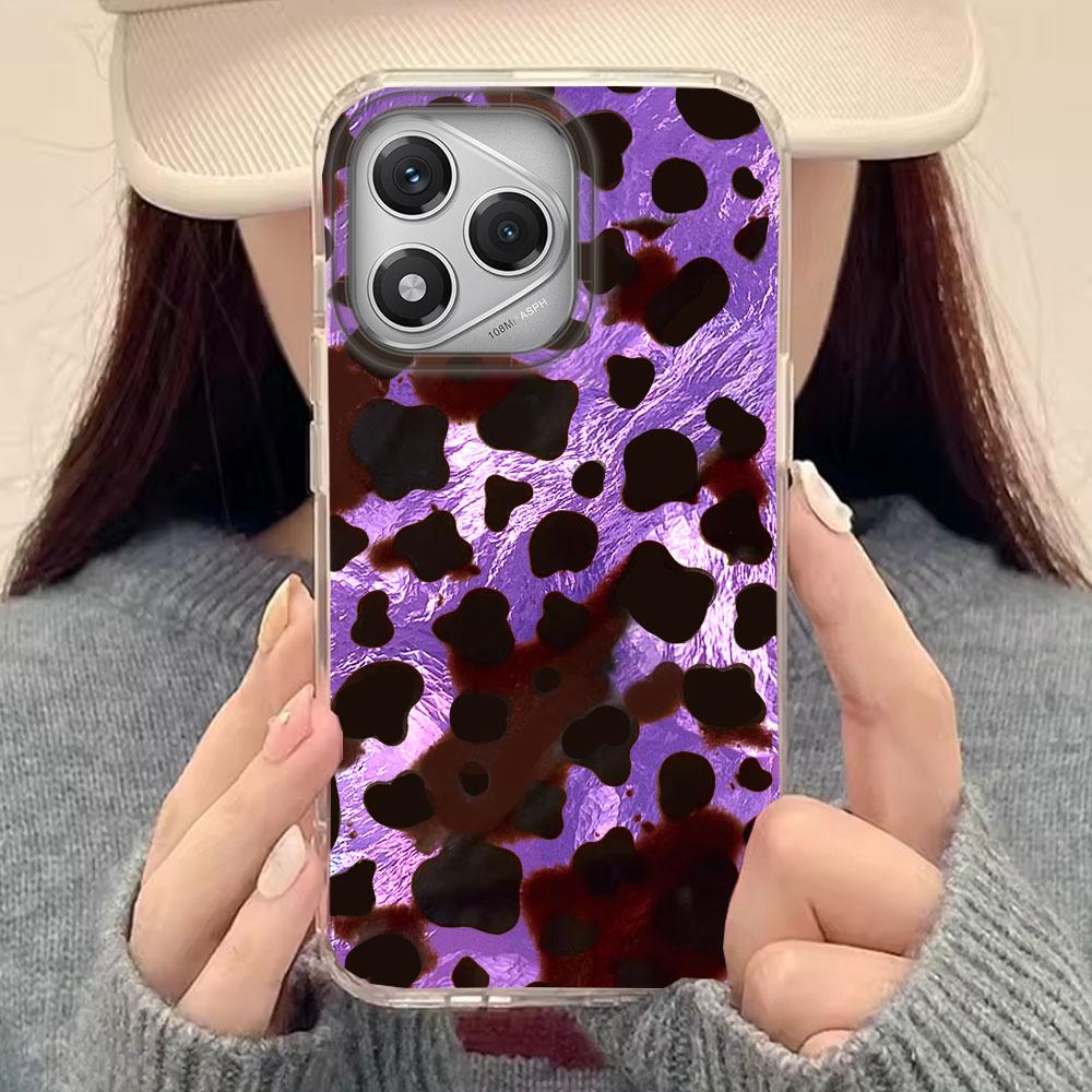 Fashion Gold Leopard INS Phone Case for Honor 400 200 90 Smart Pro Magic7 6 70 Lite X9a X9c X9b X8b X8a X8c X7c X7b X6c Cover