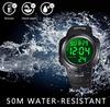 RSVOM Men's Digital Sports Watch Big Face 50M Waterproof Silicone Band LED Backlight Alarm Stopwatch
