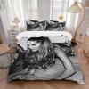 3Pcs Ariana Grande'S Artistic Journey Bedding Sets For All Sizes New 3D Printed Bed Cover Comforter Duvet Cover Pillowcase Bedroom Decoration