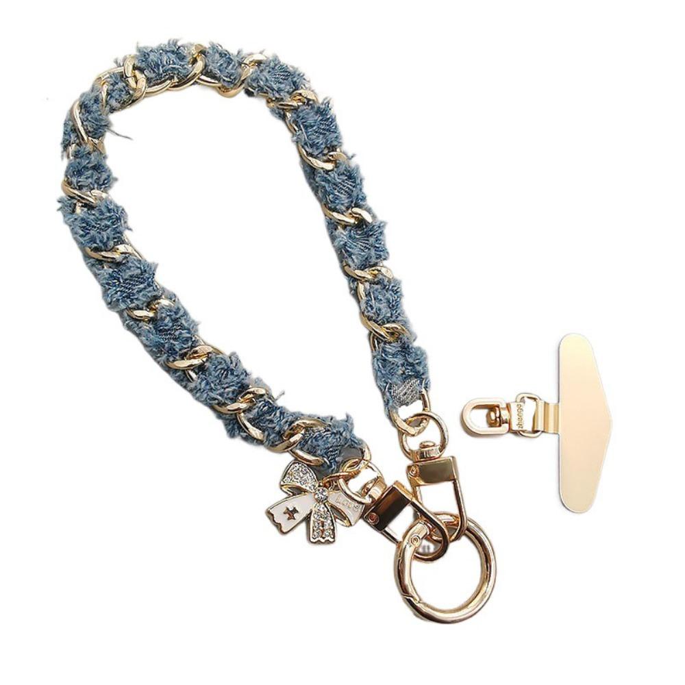 Pearl Cell Phone Chain Metal Chain Mobile Phone Lanyard Mobile Phone Strap  Phone Case Accessories style 4