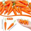 CHGCRAFT 30Pcs Mini Easter Decor Carrots Realistic Fake Fruit Lifelike Carrots Simulation for Floral Arrangements Easter Home Kitchen Display Decor,