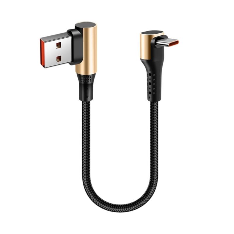 Short USB Type C Cable Fast Charging Durability Braided Cord for Quick Power Delivery and Travel Use