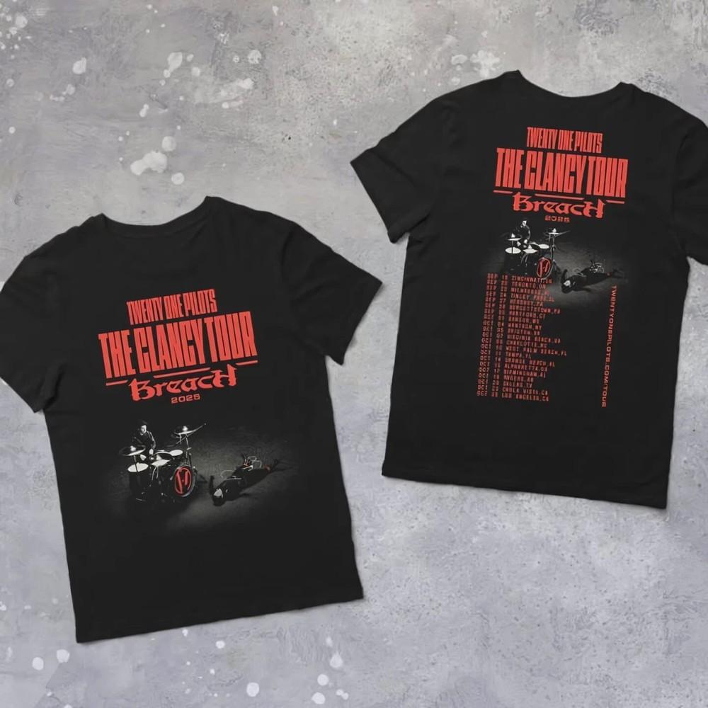 Twenty One Pilots#039 THE CLANCY TOUR Breach 2 Side 2025 TShirt Unisex T-Shirt S