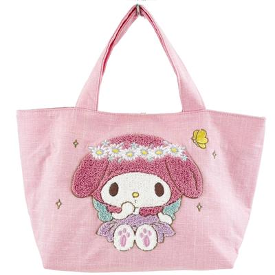 Yasuda Tsusho Sagara Embroidered Tote Bag, My Melody 50th Anniversary, Pink, 617