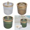 Qtip Dispenser Container with Lid Dustproof Makeup Pads for Countertop Vanity