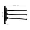 Wall Mounted Towel Rack Black Towel Storage Rack Rust Towel Bar  Hotel Use
