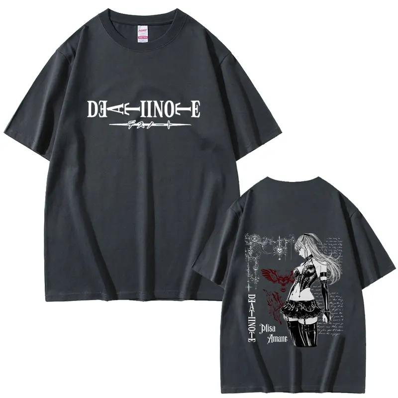 Anime Death Note Misa AUnisexe Merch TShirt Unisex Casual Retro Street Style High Quality Soft Cotton Women And Unisex TShirt