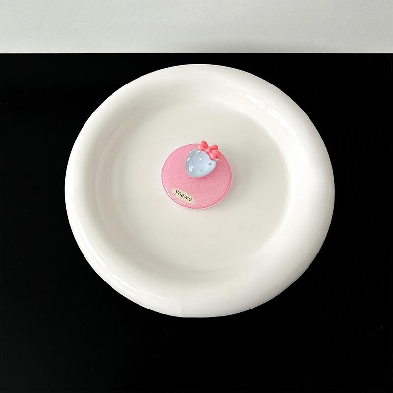 Glitter Epoxy Small Strawberry Mobile Phone Airbag Bracket Magnetic Suction Retractable Back Sticker Fun Women'S Small Fresh Support Rack