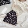 Cute Cartoon Animals Drawstring Makeup Bag Portable Travel Mini Cosmetic Lipsticks Storage Pouch Multifunctional Bundle Bag