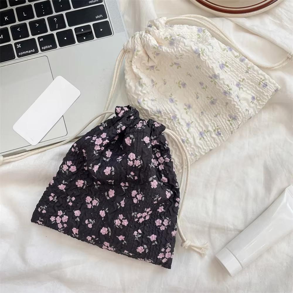 Cute Cartoon Animals Drawstring Makeup Bag Portable Travel Mini Cosmetic Lipsticks Storage Pouch Multifunctional Bundle Bag