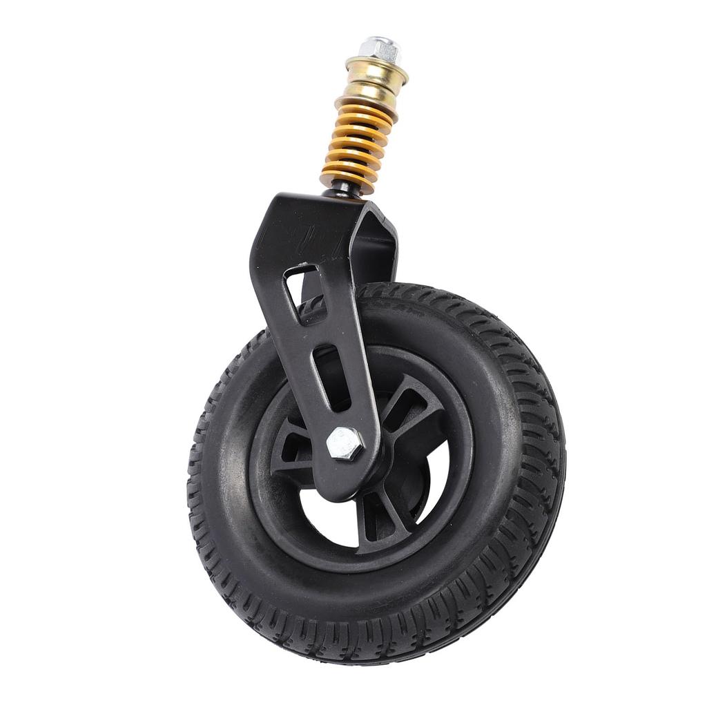 Wheelchair front wheels, 7-inch solid front casters, 360-degree PU wheels with shock-absorbing springs for wheelchairs, industrial casters