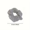 Retro Bling Bling Rhinestone Decorative Large Intestine Hair Loops Elastic Hair Ropes Ponytail Holders For Women And Daily Uses