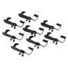 8PCS Floor Carpet Clips 08210 00820 Slip Resistant Black Fit for ES330 ES35 GS300 GS350 GS430 GS450h GS460 GX470 HS250h