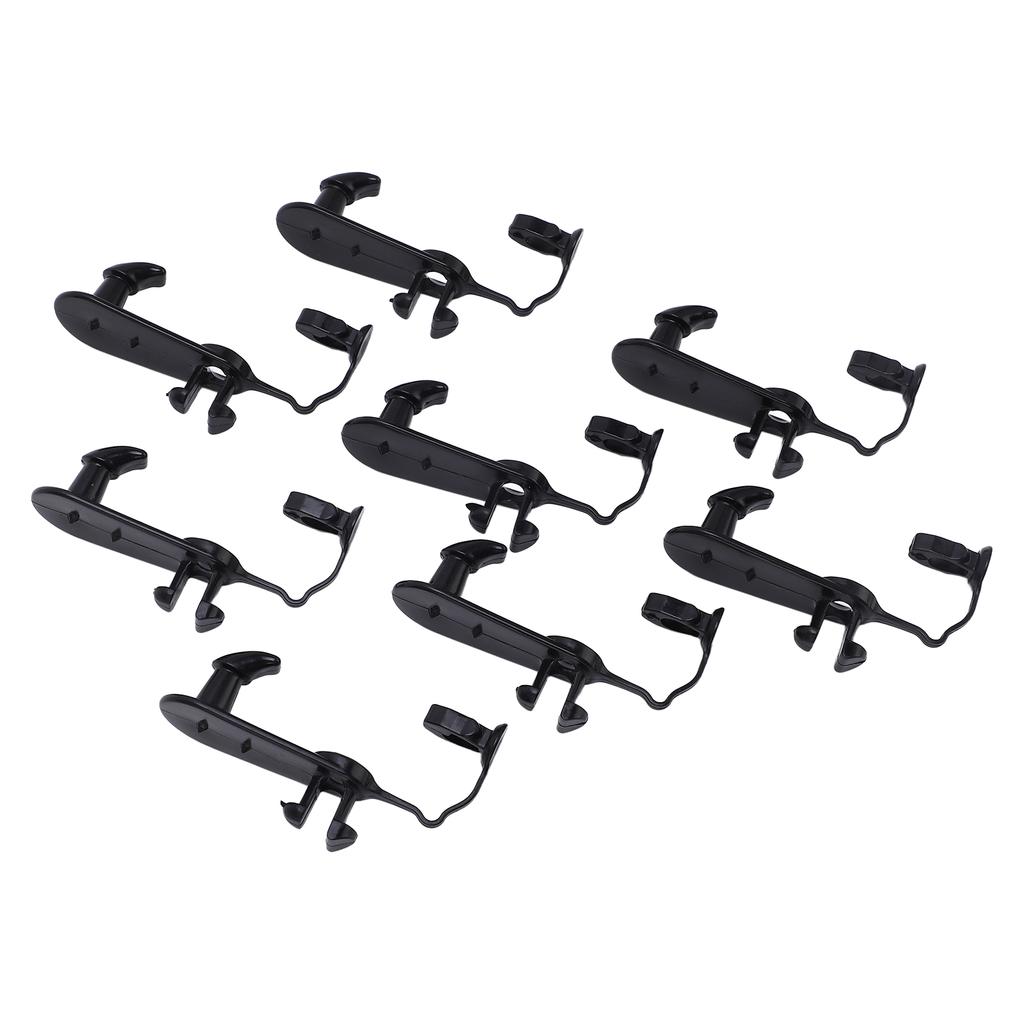8PCS Floor Carpet Clips 08210 00820 Slip Resistant Black Fit for ES330 ES35 GS300 GS350 GS430 GS450h GS460 GX470 HS250h