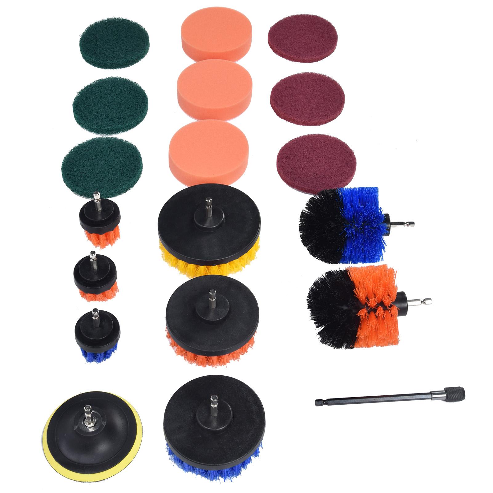 

Набор из 19 насадок для дрели, губки для чистки, пластиковая щетка, полировальная насадка для чистки стен