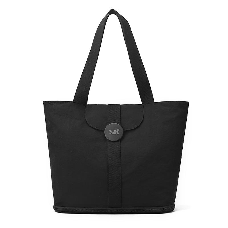 

Многофункциональная нейлоновая сумка Женская легкая сумка-тоут на плечо большой вместимости Многофункциональный рюкзак чёрный