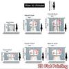 2D flat printing 2pcs Curtain Curtain Smiling Cat in Snow Digital Printed Polyester Drapes Family Party Use for Festive for