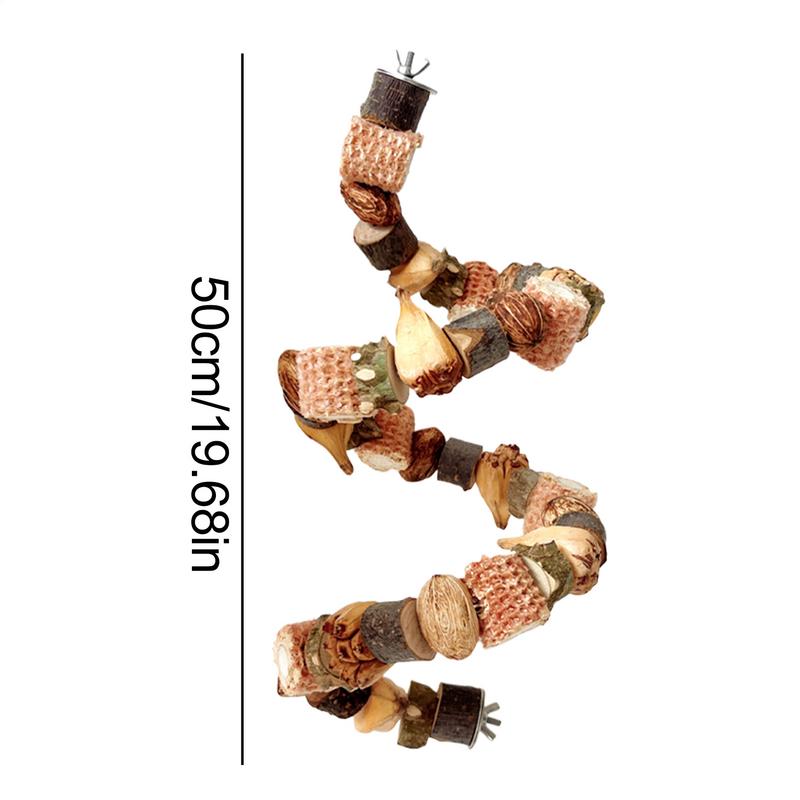 Parrot Toys Pineapple Nuts Log Blocks Cockatoo Toys Cockatiel Foraging Toys Climbing Ladders Parrot Shredding Toys For Parrots