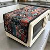 30x90cm Easy to Install Cotton Linen Microwave Dust Cover Anti Dust Cover