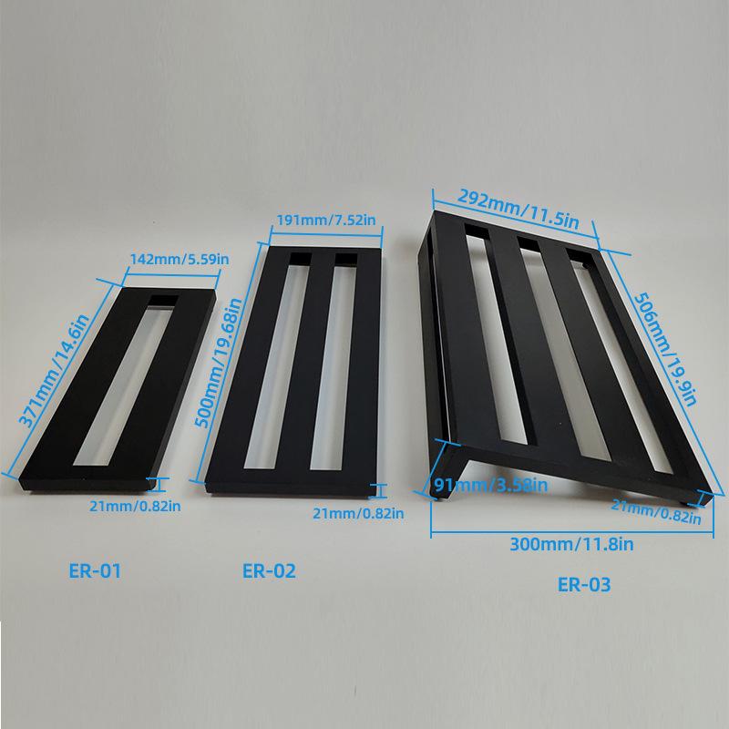 Aluminum Alloy Anti-Slip Portable Guitar Effects Pedalboard