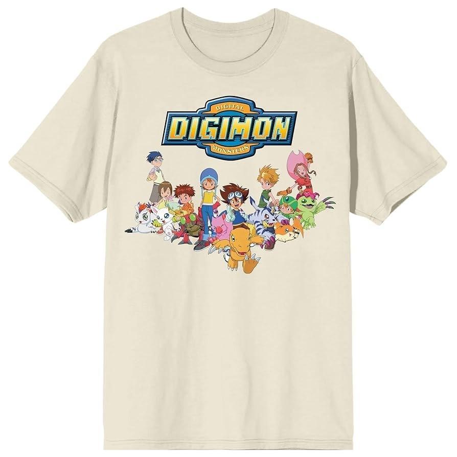 

Bioworld Digimon Graphic Tee Unisex Short Sleeve Shirt S-5XL Unisex T-Shirt L