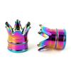 5Pcs Rusts Resistant Bicycles Valves Cap Aluminum Alloy Construction Ergonomic Designs Secure Tightening For Biking Tire