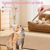 6 piezas Natural Matatabi Palo para Gato Menta Atrapado Mordido Cañas Emocionantes Silvervine Para Limpieza Dental de Gato Tratando Suministro para Mascotas Juguetes para Gato